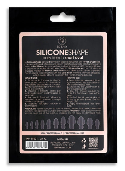 Musa Silicone Shape Easy French Short Almond