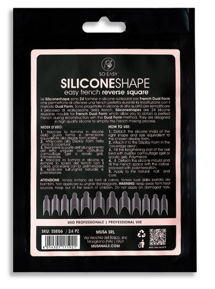 Musa Silicone Shape Easy French Reverse Square
