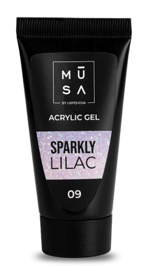 Musa Acrylic Gel Sparkly Lilac 09 35 ML - Tube