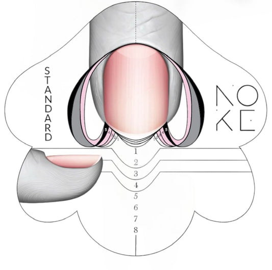 Noke Nail Forms Standard PVC 100pcs