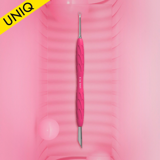 Staleks MANICURE PUSHER with silicone handle Uniq 11 Type 2 (beveled and loop pusher) PQ-11/2