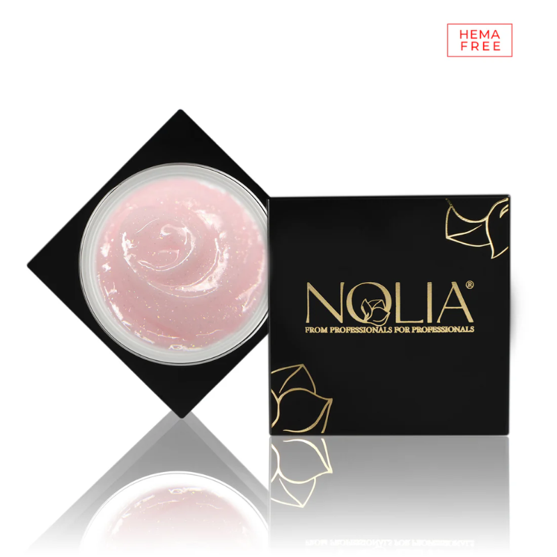 NOLIA GlitterGlow Gel - REVERENCE PINK - HEMA FREE- 50ml