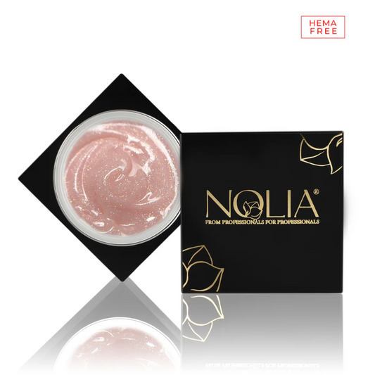 NOLIA GlitterGlow Gel - GRATITUDE PEACH - HEMA FREE- 15ml