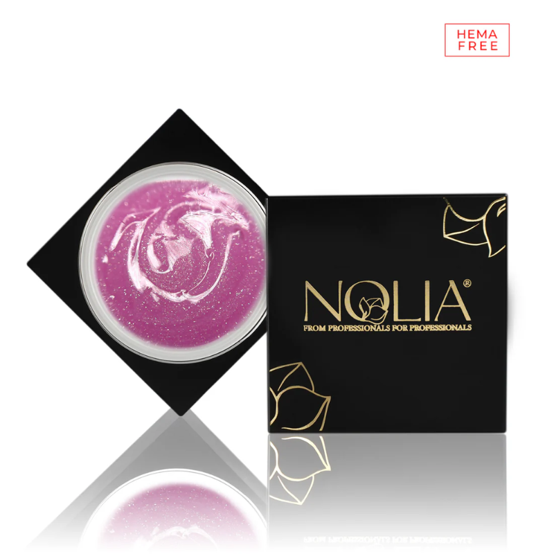 NOLIA GlitterGlow Gel - JEALOUSY PINK- HEMA FREE- 15ml