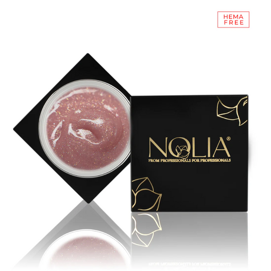 Nolia GlitterGlow Gel - AUSTRALIAN CORAL  - HEMA FREE- 15g