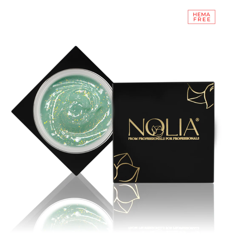 Nolia SparkleSculpt Gel - CARNATION GREEN  - HEMA FREE 15g