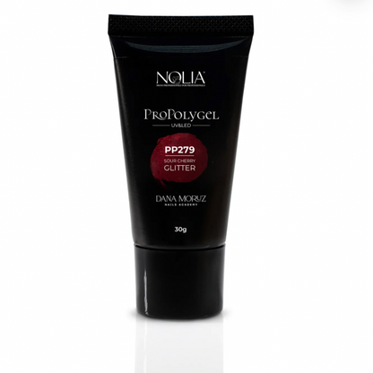 Nolia ProPolygel PP279 – SOUR CHERRY GLITTER 30g