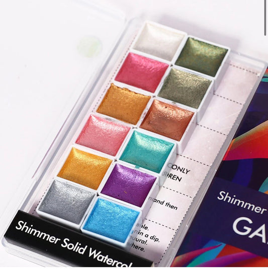 Gelaxyo solid shimmer watercolor aquarelle 04