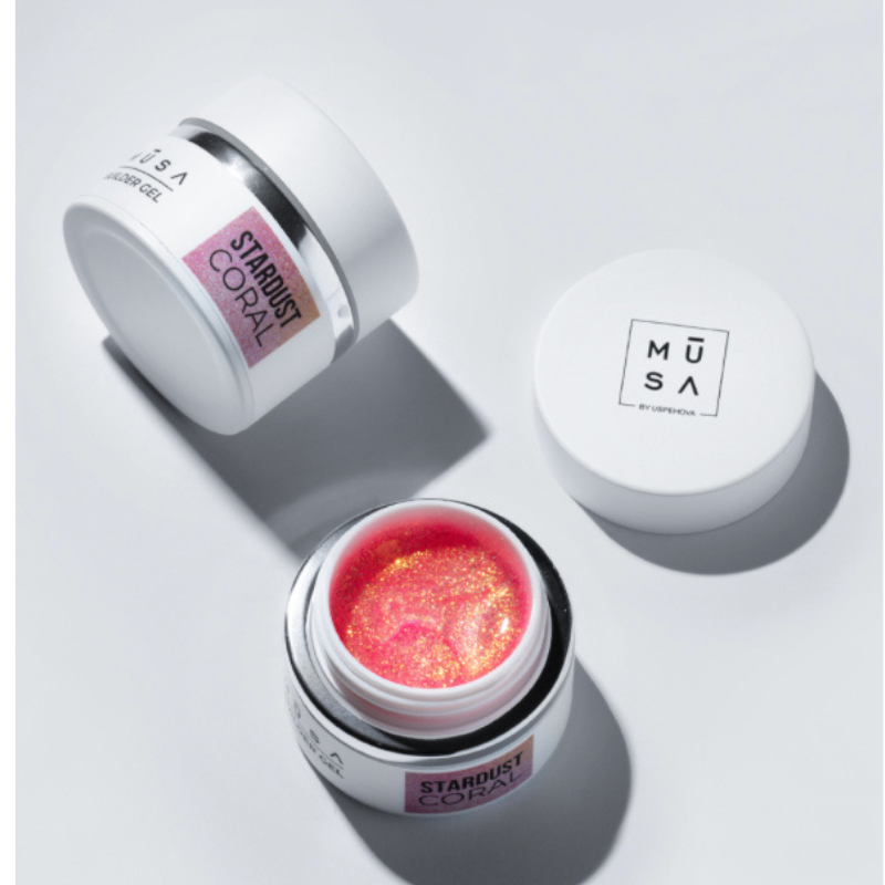 Musa Stardust Gel Builder Coral 15ml
