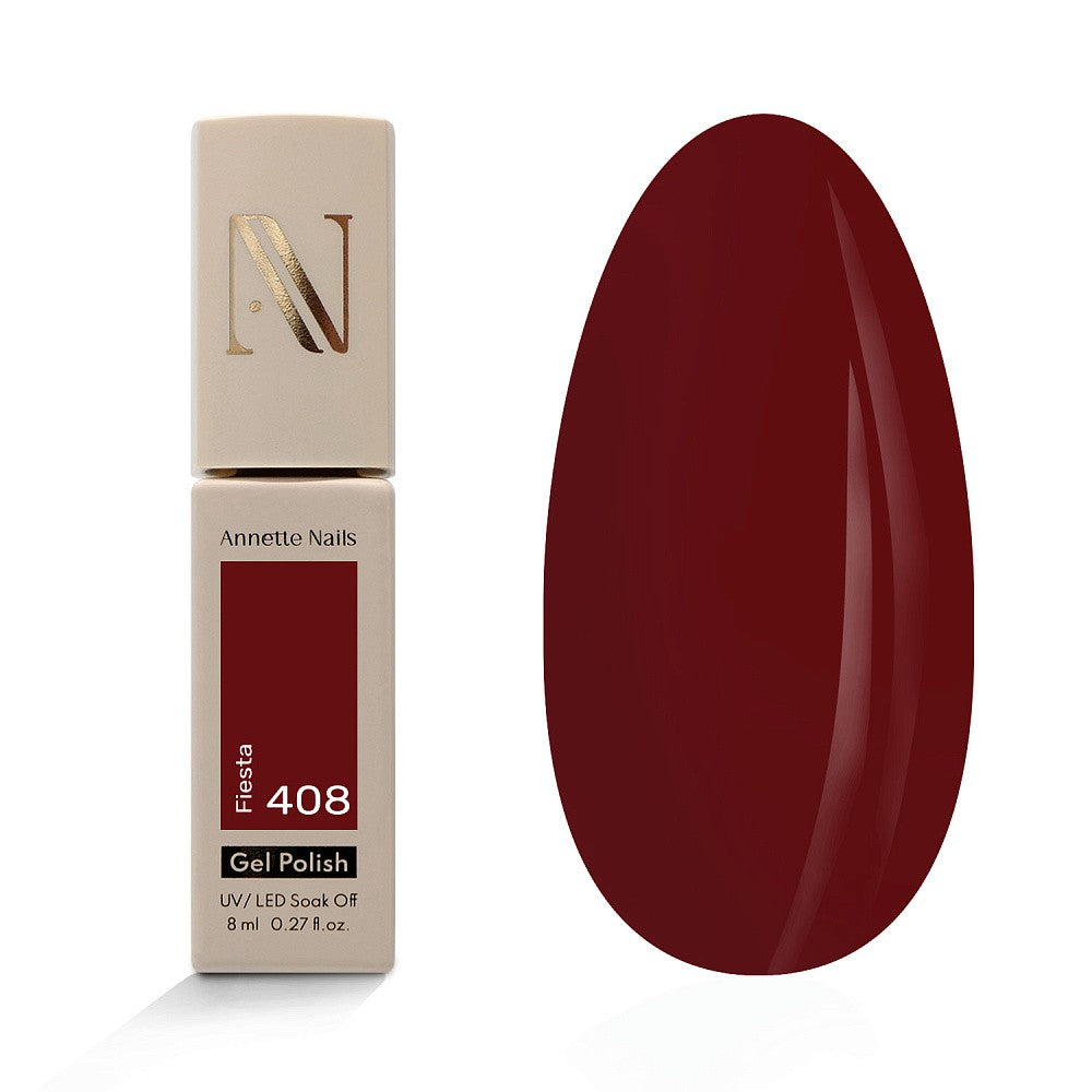 Annette Gel Polish Shades of Red Fiesta 408