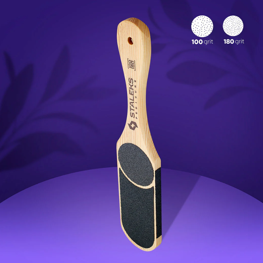 STALEKS Wooden pedicure foot file Beauty & Care 10 Type 3 (100/180 grit) ABC 10/3