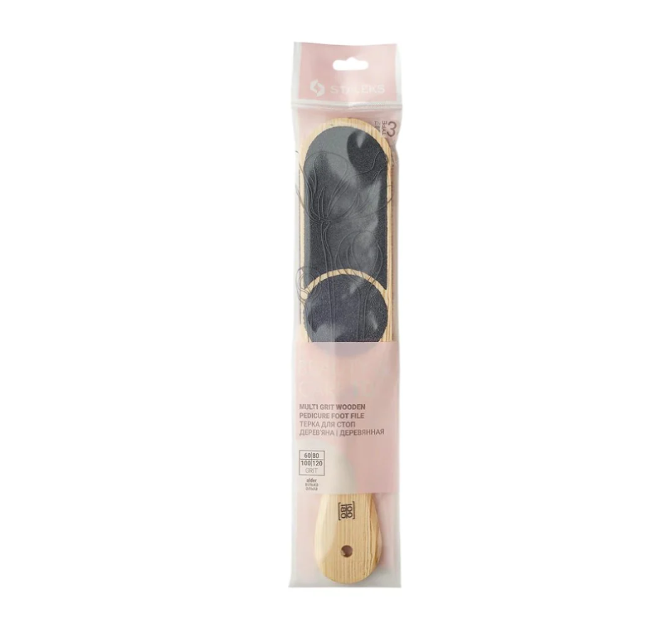 STALEKS Wooden pedicure foot file Beauty & Care 10 Type 3 (100/180 grit) ABC 10/3