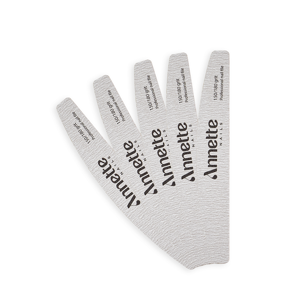 Annette 25pcs Set Nail File Half-moon 150/180