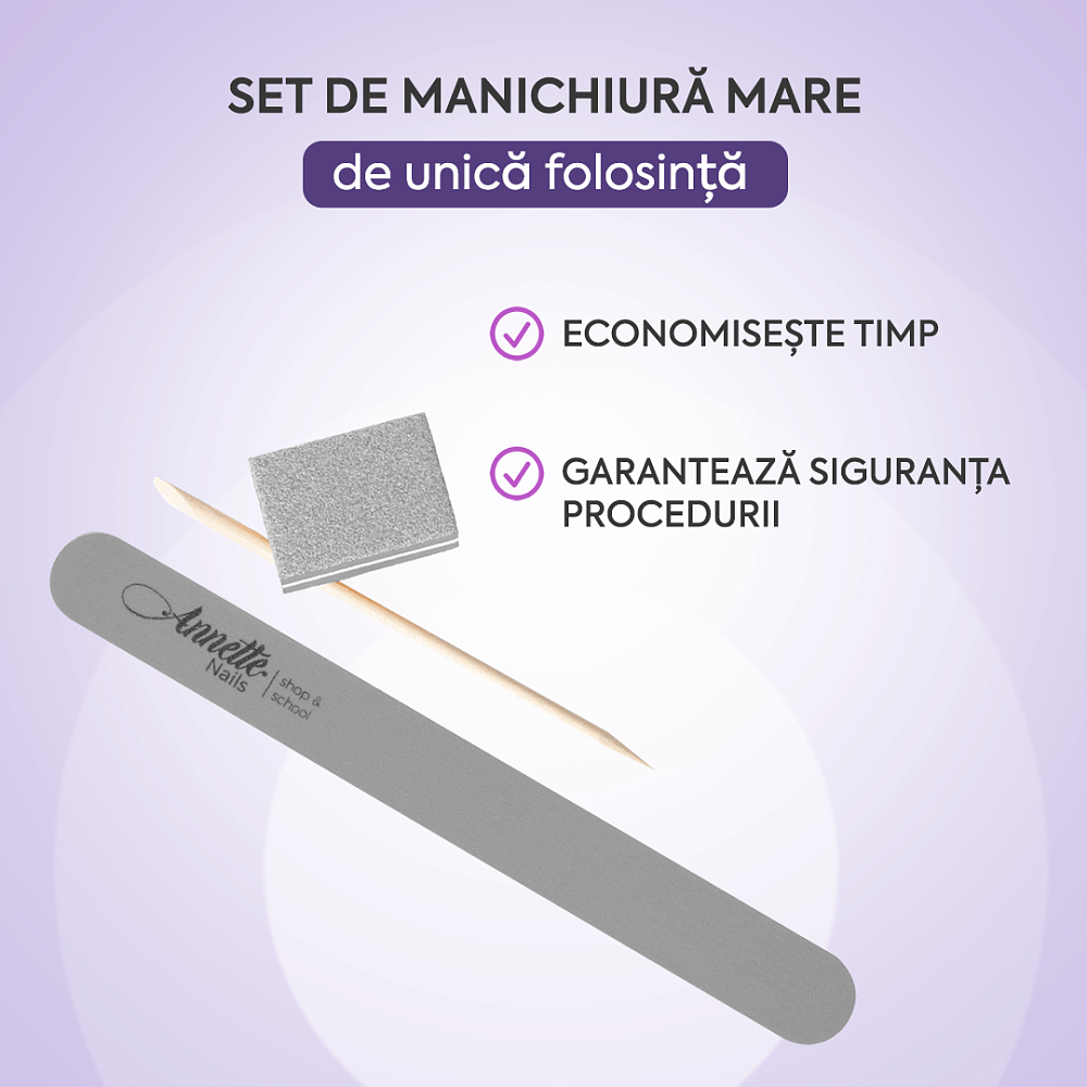 Annette Manicure Set Large Grey