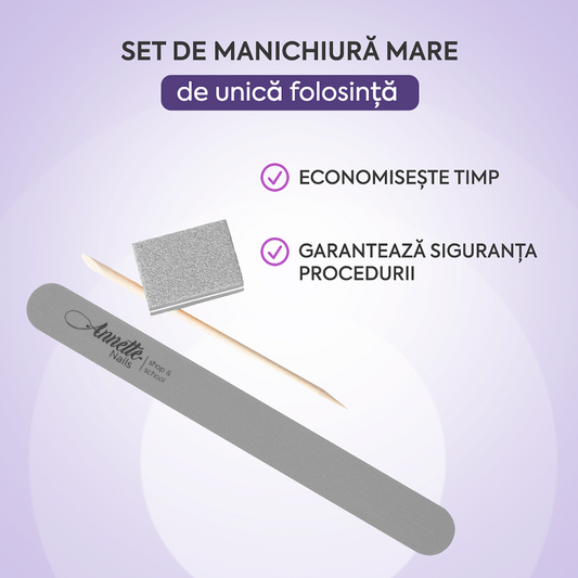 Annette Manicure Set Large Grey