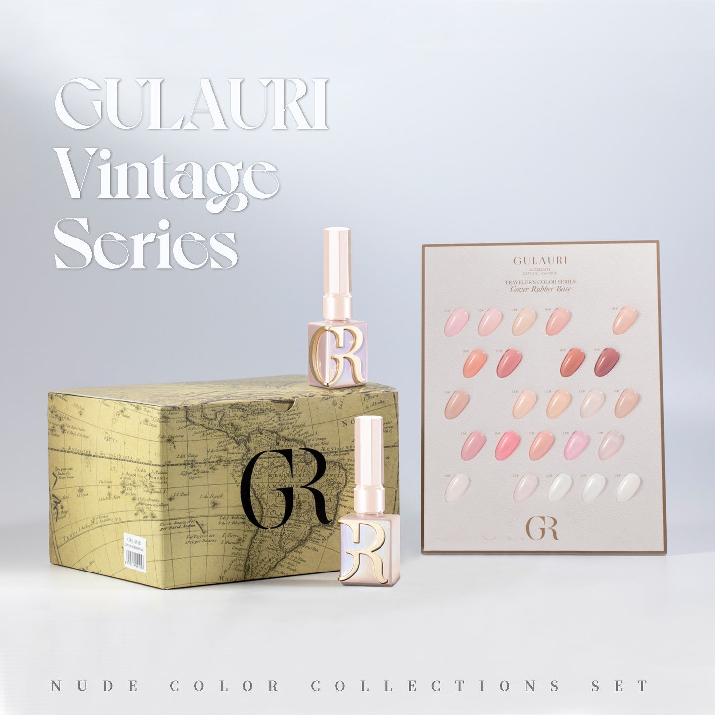 GULAURI Vintage series Rubber base Nude collection 01