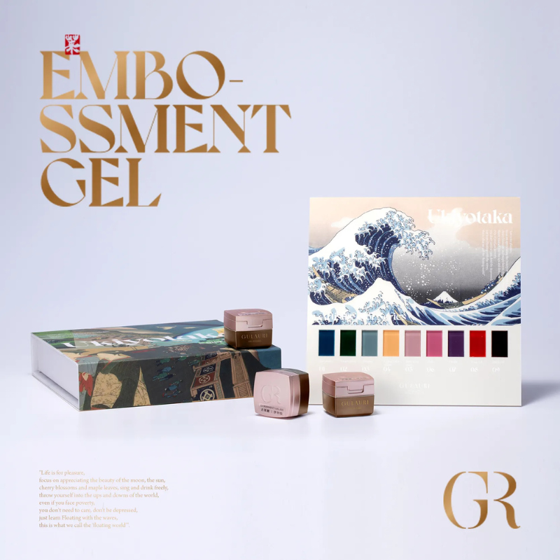GULAURI Ukiyotaka Painting No-wipe embossment gel set