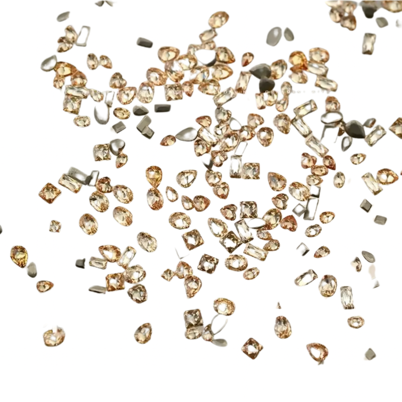 TNMS Champagne color mini crystals