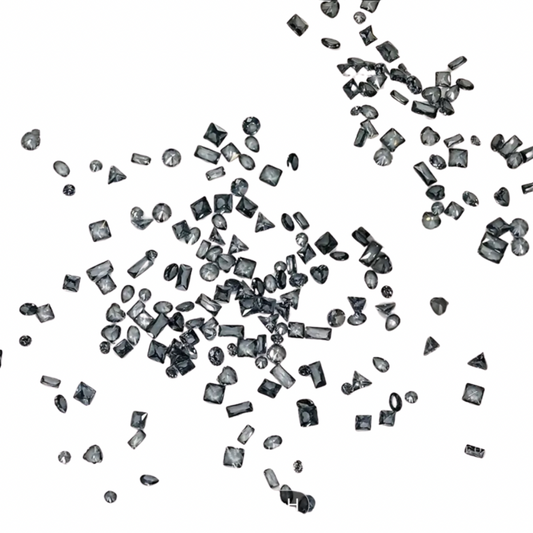 TNMS Dark Grey color mini crystals