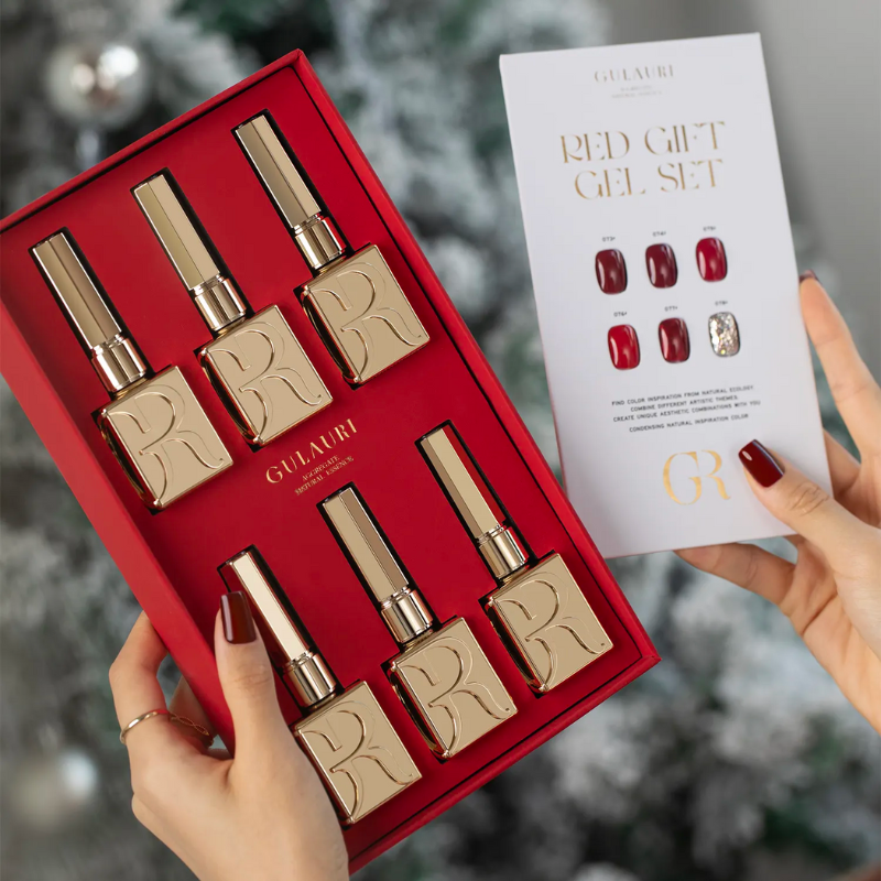 GULAURI Golden age Red gift gel polish collection 13 ml (73-78)