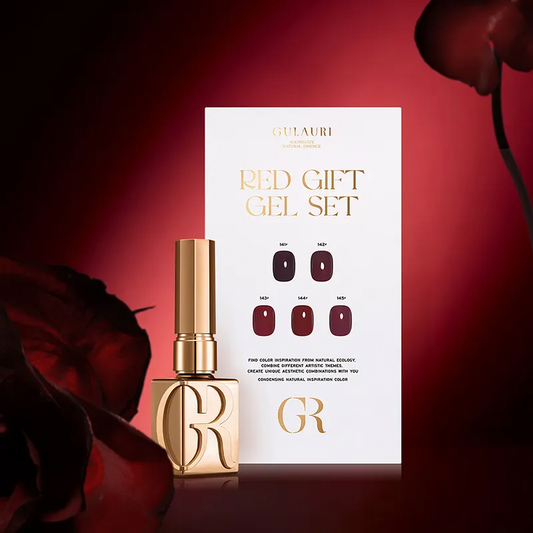 GULAURI Golden age RED GIFT gel polish collection 13ml (141-145)
