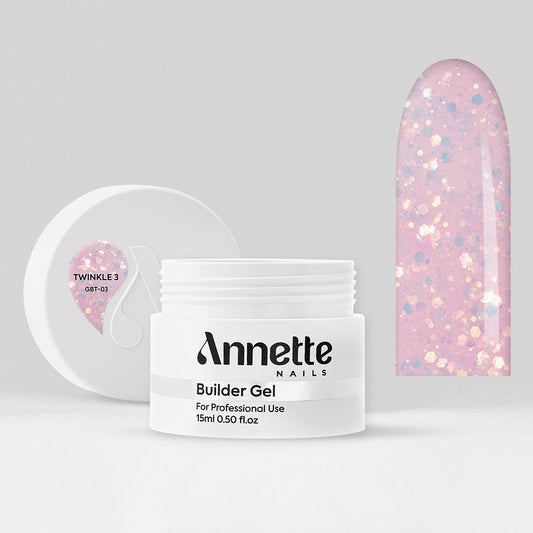 ANNETTE NAILS Builder gel Twinkle 3 15ml GBT-03-15