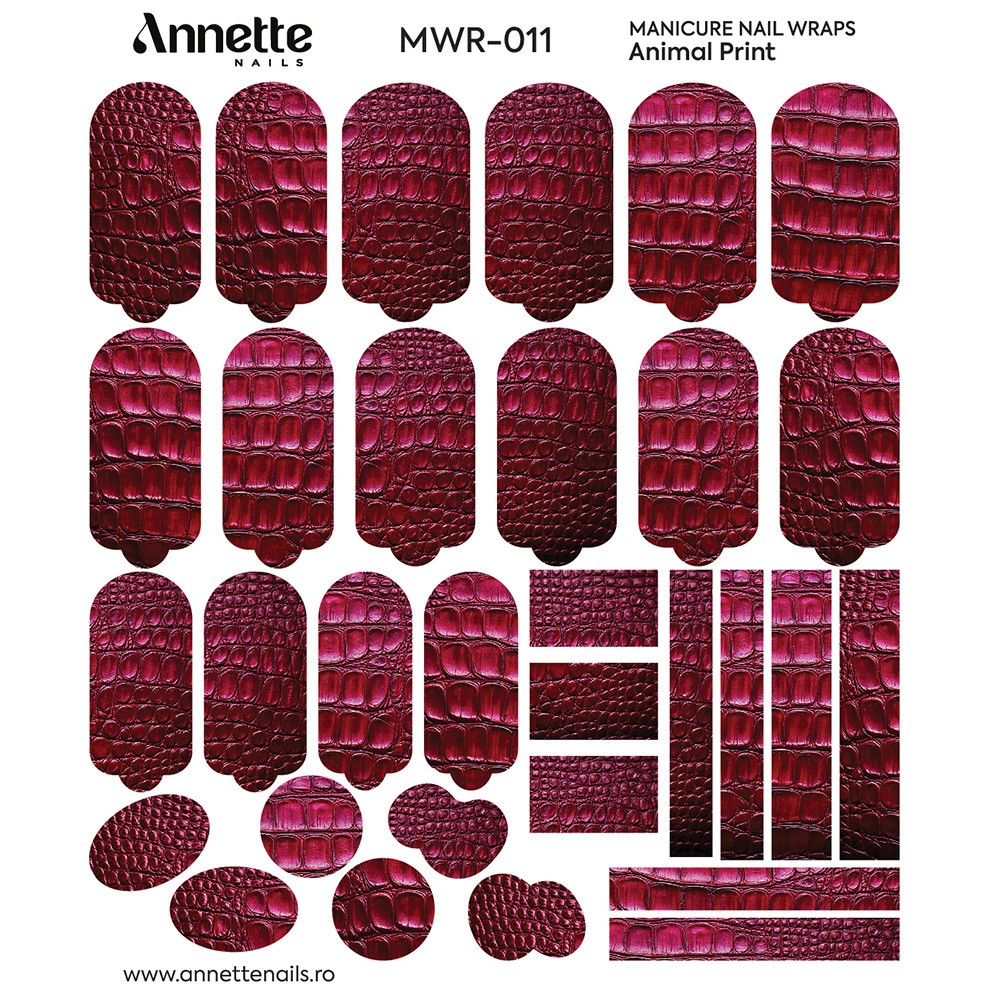 ANNETTE NAILS Wraps Manicure Animal Print 11 MWR-011
