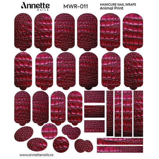 ANNETTE NAILS Wraps Manicure Animal Print 11 MWR-011