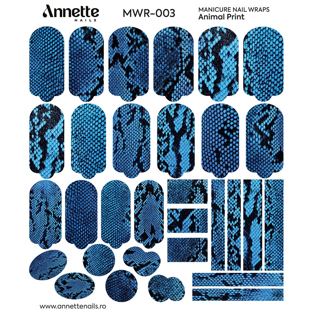 ANNETTE NAILS Wraps Manicure Animal Print 3 MWR-003