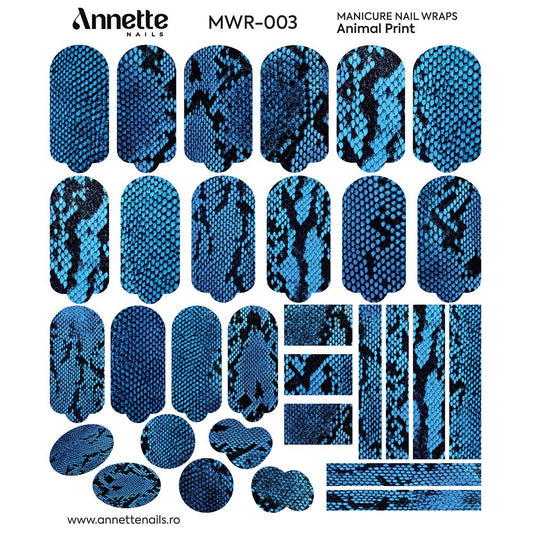 ANNETTE NAILS Wraps Manicure Animal Print 3 MWR-003