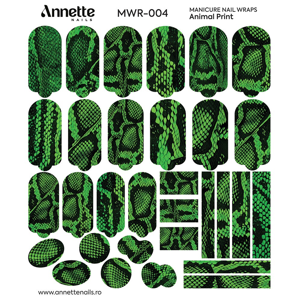 ANNETTE NAILS Wraps Manicure Animal Print 4 MWR-004