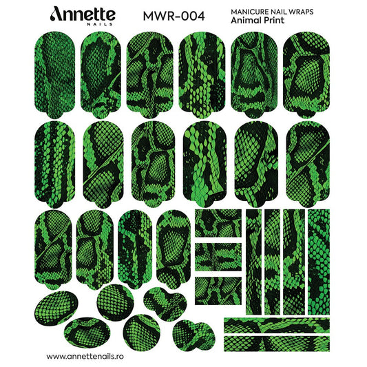 ANNETTE NAILS Wraps Manicure Animal Print 4 MWR-004