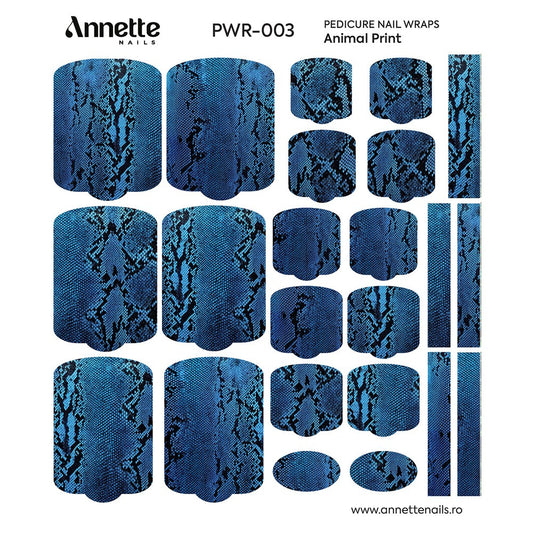 ANNETTE NAILS Wraps Pedicure Animal Print 3 PWR-003