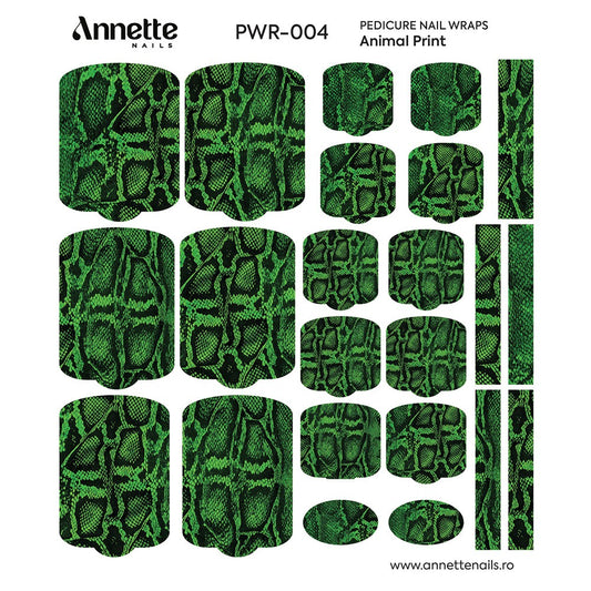 ANNETTE NAILS Wraps Pedicure Animal Print 4 PWR-004