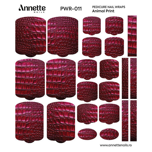 ANNETTE NAILS Wraps Pedicure Animal Print 11 PWR-011