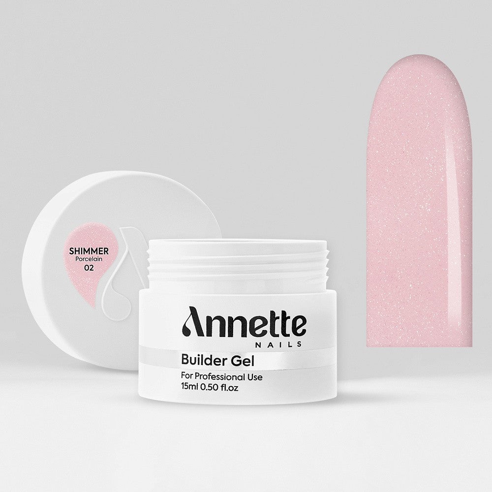 ANNETTE NAILS Builder gel Shimmer Porcelain 50ml GBS-02-50