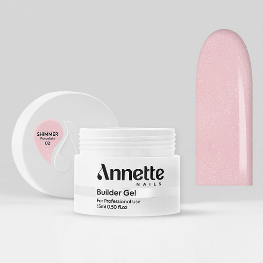 ANNETTE NAILS Builder gel Shimmer Porcelain 50ml GBS-02-50