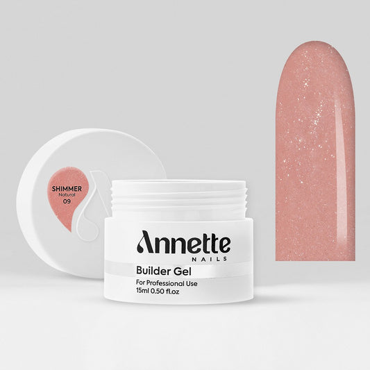 ANNETTE NAILS Builder gel Shimmer Natural 15ml GBS-09-15