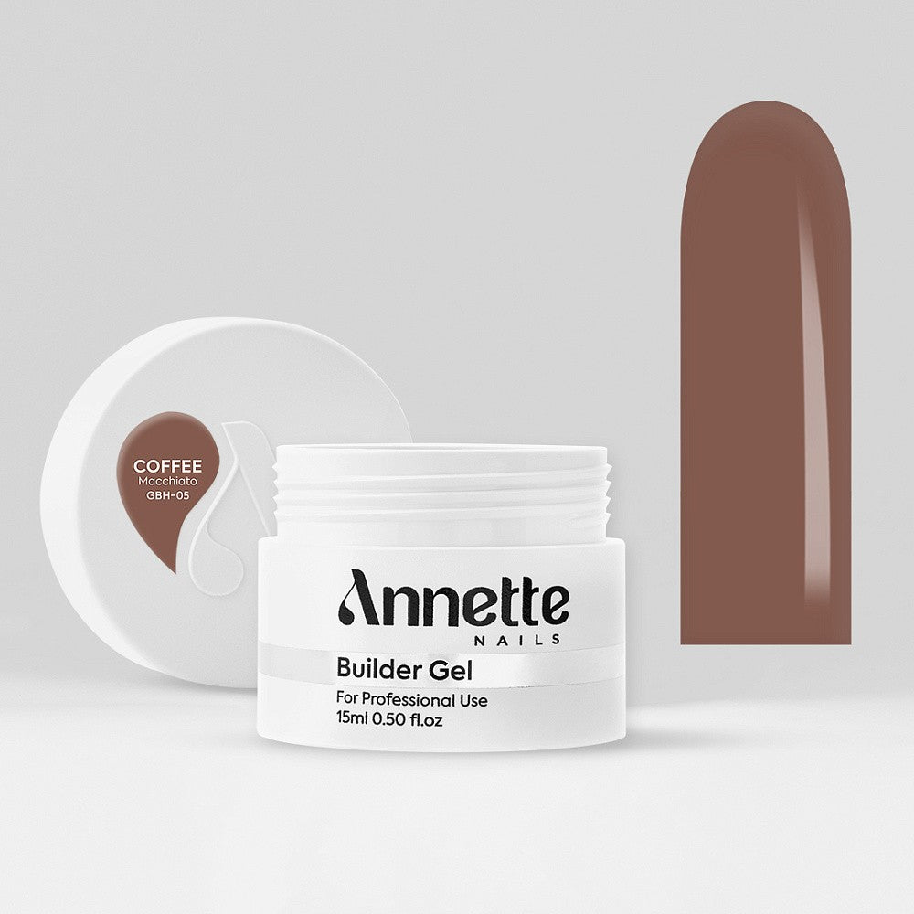 ANNETTE NAILS Builder Half Clear Coffee Macchiato 15ml GBH-05-15