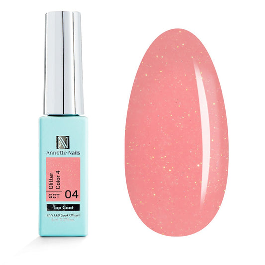 ANNETTE NAILS Top coat Glitter Color 4 GCT-04 8ml