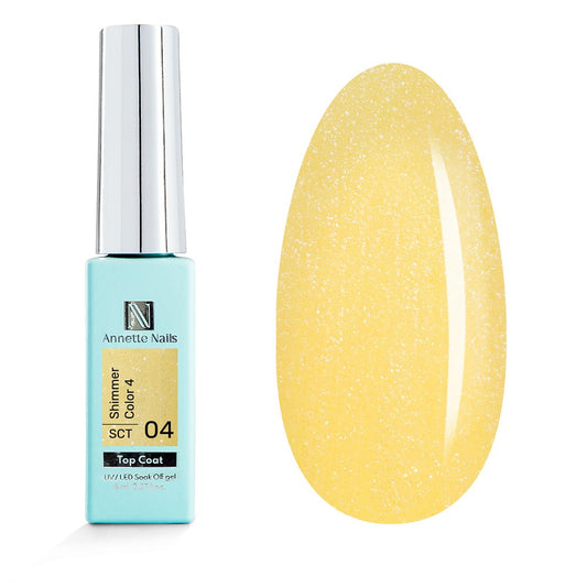 ANNETTE NAILS Top coat Shimmer Color 4 SCT-04 8ml