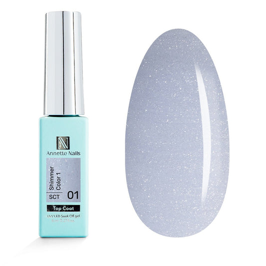 ANNETTE NAILS Top coat Shimmer Color 1 SCT-01 8ml