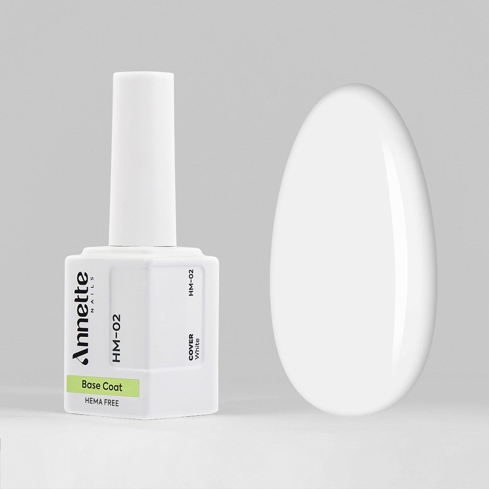 ANNETTE NAILS Rubber Base Cover White HM-02 Hema Free