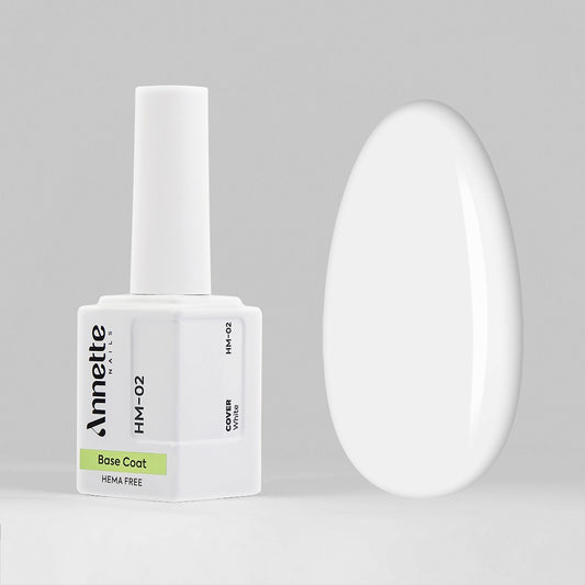 ANNETTE NAILS Rubber Base Cover White HM-02 Hema Free
