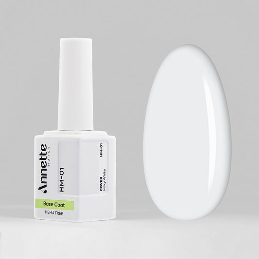 ANNETTE NAILS Rubber Base Cover Milky White HM-01 Hema Free