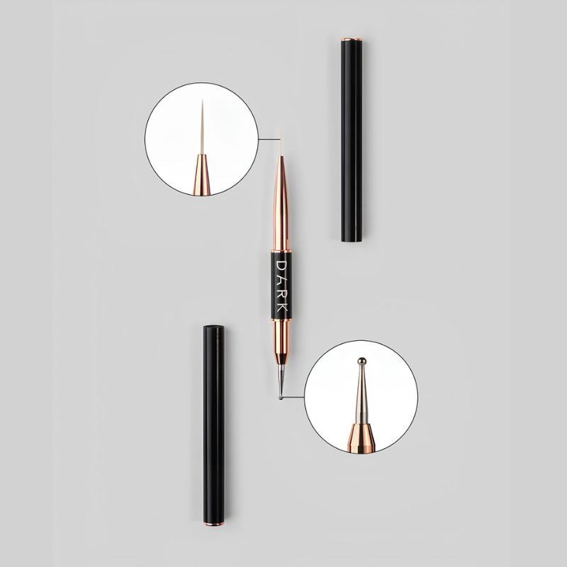 DARK Double-Sided Brush (Liner 13 mm Dots 2 mm)