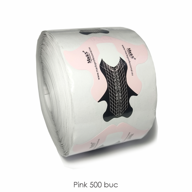 Macks Extreme Nail Forms Pink 500pcs