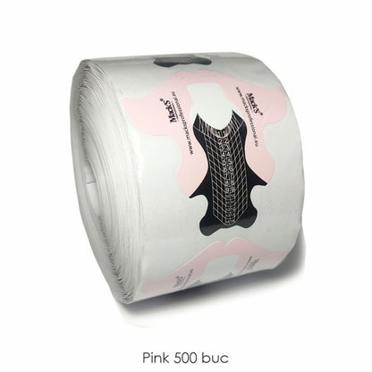 Macks Extreme Nail Forms Pink 500pcs