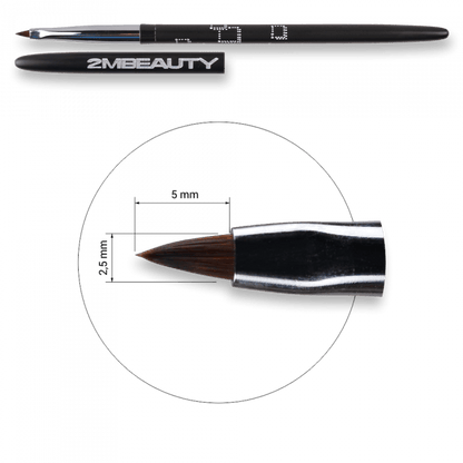 2M brush 00 OS black with lid