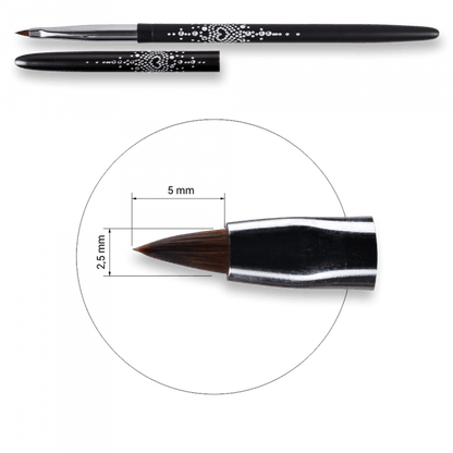 2M brush 00 OS black with lid